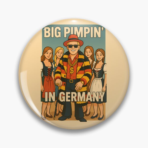 Item preview, Big Pimpin’ in Germany – Cartoon Style designed and sold by PixelForge.com.de.