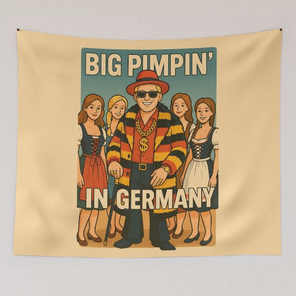 Item preview, Big Pimpin’ in Germany – Cartoon Style designed and sold by PixelForge.com.de.