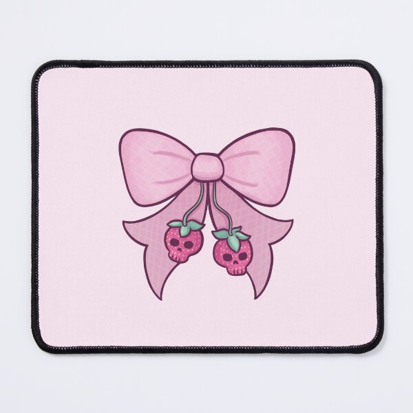 Item preview, Strawberry Skull Bow designed and sold by awesomelyaj.