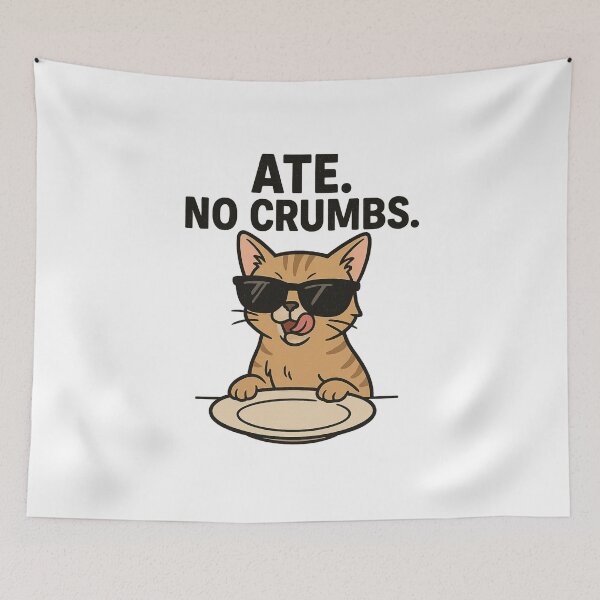 Item preview, Ate. No Crumbs. Kitty designed and sold by Heritagix.