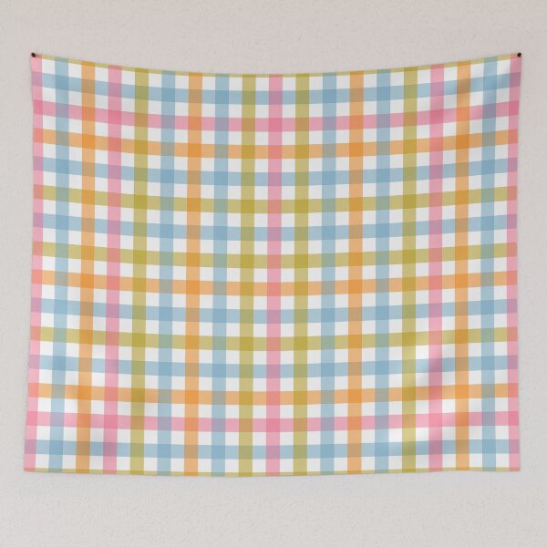 Item preview, Pastel Gingham Plaid Multicolored Checkered Pattern designed and sold by kierkegaard.