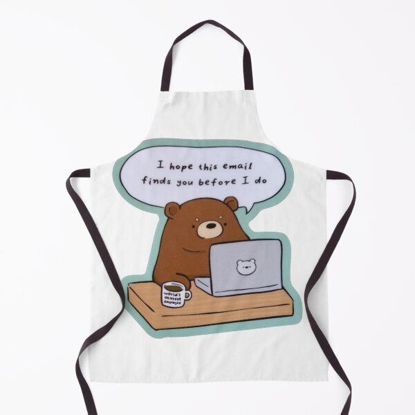 Aperçu de l'œuvre Autocollant en vinyle représentant un ours d'entreprise | Autocollant pour bouteille d'eau d'ordinateur portable créée et vendue par Walmarval ⭐⭐⭐⭐⭐.