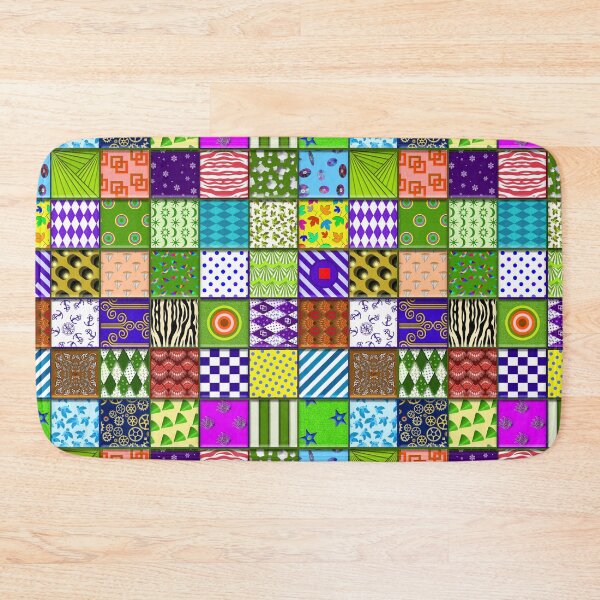 Item preview, patchwork quilt V6 multi-colour designed and sold by TerenceLacey.