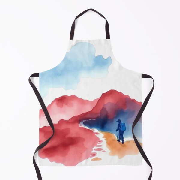Item preview, Wanderer’s Dream – Watercolor Mountain Journey designed and sold by apoknight.