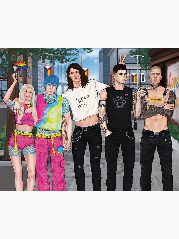 Thumbnail 3 of 3, Sticker, Losers: Pride 2025 designed and sold by harleylaroux.