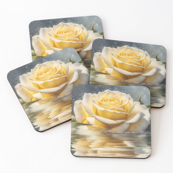 Item preview, Light Yellow Rose in Water designed and sold by CalmnessbyChoice.