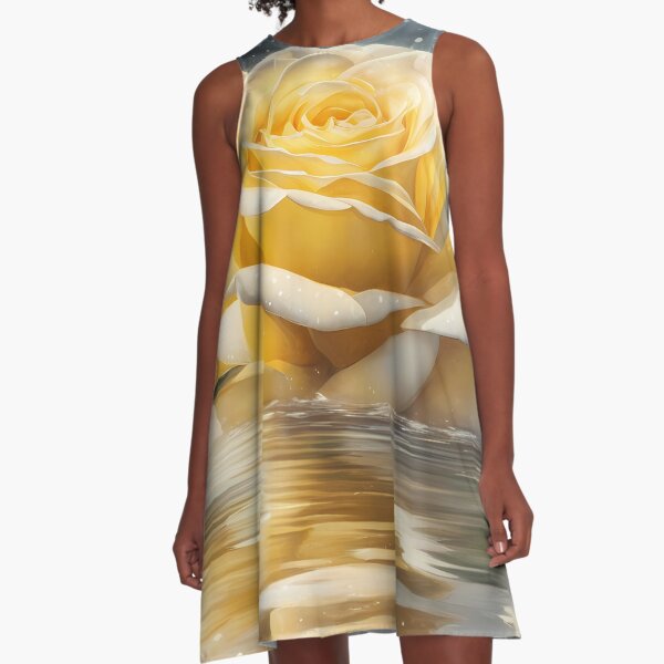 Item preview, Light Yellow Rose in Water designed and sold by BookCovered.