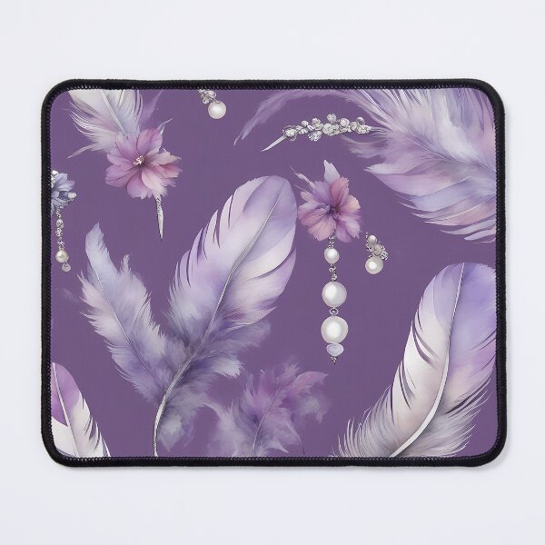 Item preview, Purple Feathers with Pearls designed and sold by CalmnessbyChoice.