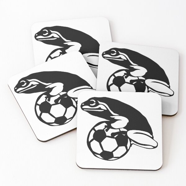 Item preview, frog on soccer ball sports club logo designed and sold by Achille3777.