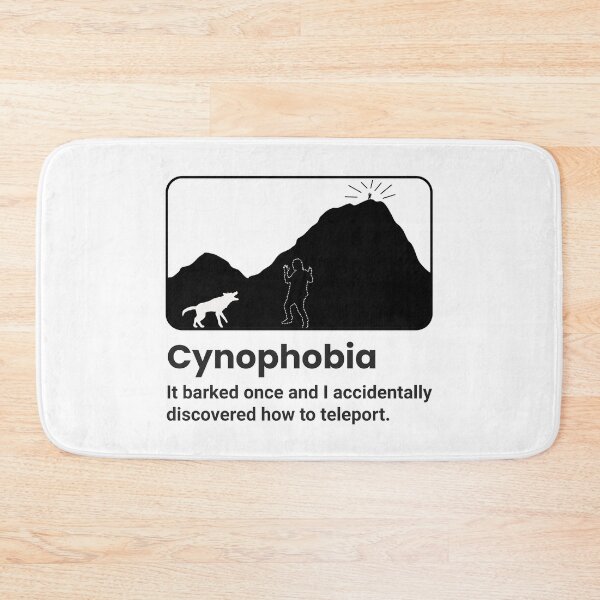 Item preview, Funny Cynophobia Design – Fear of Dogs Teleport Meme designed and sold by rherondesigns.