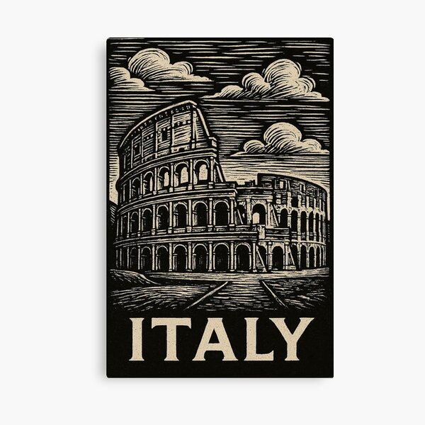 Item preview, Italy Linocut Style  designed and sold by Thistle-TShop.