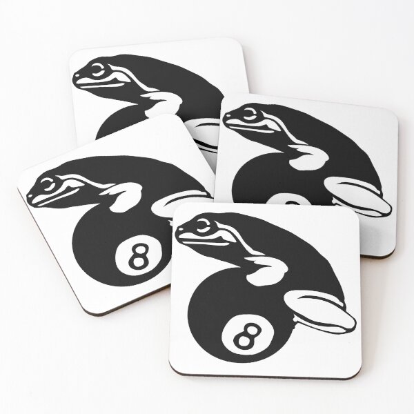 Item preview, frog on billiard ball sports club logo designed and sold by Achille3777.