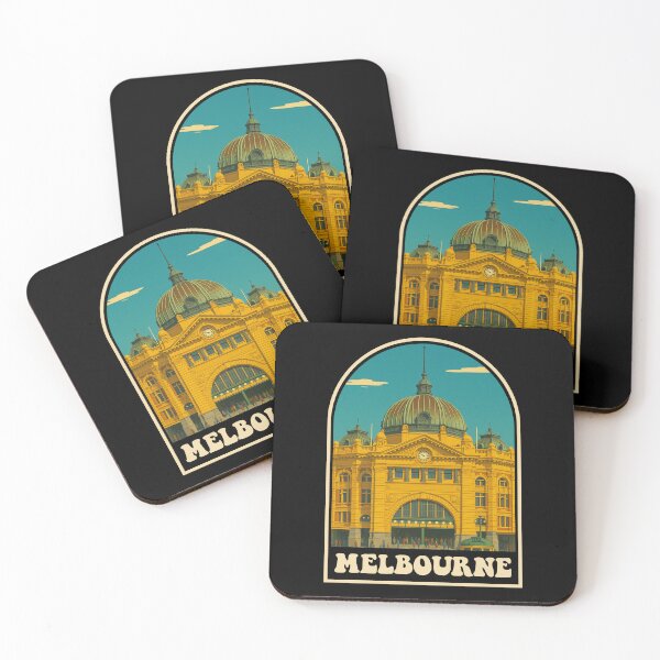 Item preview, Melbourne Australia Vintage Flinders Street Design designed and sold by JackCurtis1991.