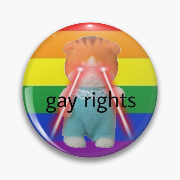 Item preview, gay rights calico critter pin designed and sold by unequivocallyso.