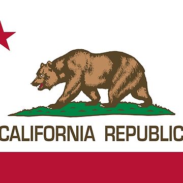 Artwork thumbnail, California Republic state flag of California by Bruiserstang