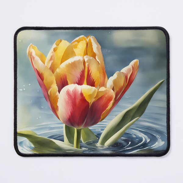 Item preview, Two-Coloured Tulip in Water designed and sold by CalmnessbyChoice.