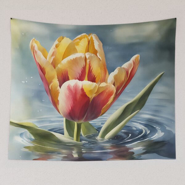 Item preview, Two-Coloured Tulip in Water designed and sold by CalmnessbyChoice.