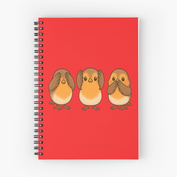 Item preview,  See no evil hear no evil speak no evil  birds Robins designed and sold by JamesDunican.