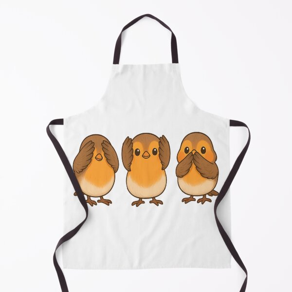 Item preview, See no evil hear no evil speak no evil birds Robins designed and sold by JamesDunican.
