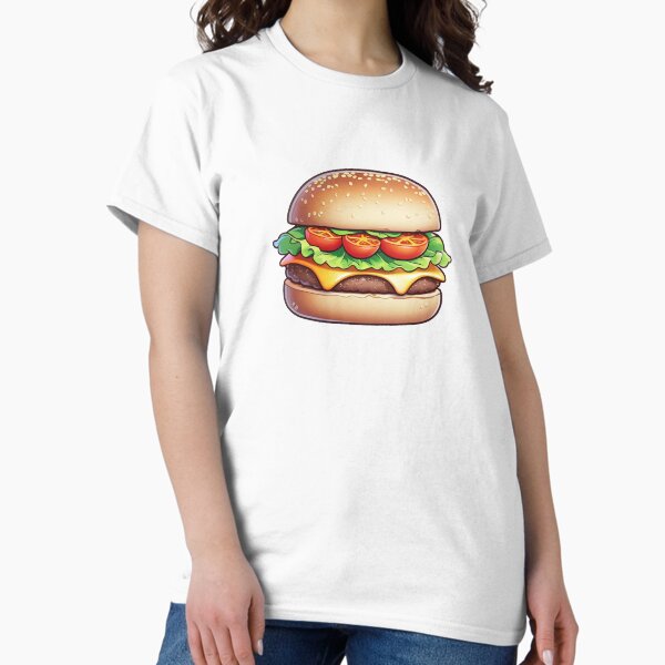 Item preview, Juicy Cheeseburger with Fresh Veggies designed and sold by velinecel.