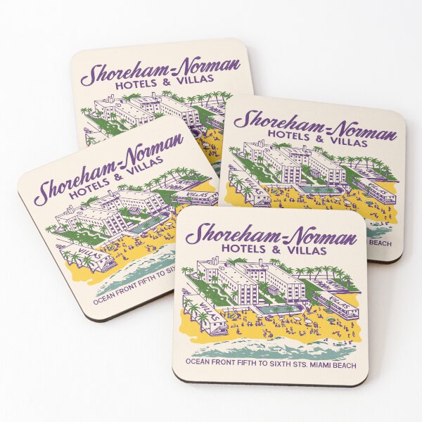 Item preview, Retro Shoreham Norman Hotels Miami Beach Florida designed and sold by ourkid.