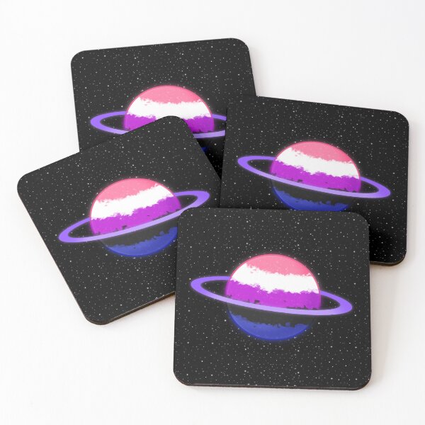 Item preview, Shiny Genderfluid Planet with Rings designed and sold by AroAxel.