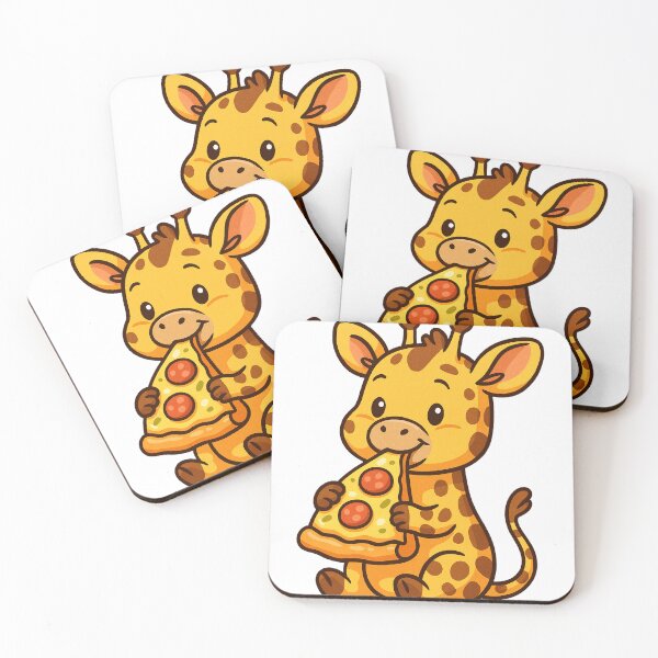 Item preview, Cute Giraffe Eating Pizza designed and sold by k3rstman1.
