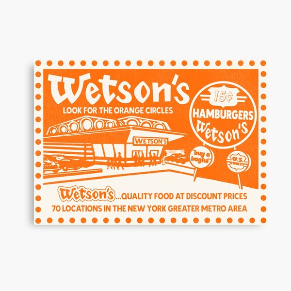 Item preview, Retro Wetson's Fast Food Hamburger Restaurant New York Metro designed and sold by ourkid.