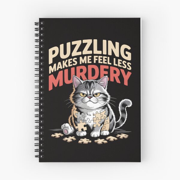 Item preview, Puzzling Makes Me Feel Less Murdery – Puzzle Cat Disassembled Shirt designed and sold by Slavicsoul.