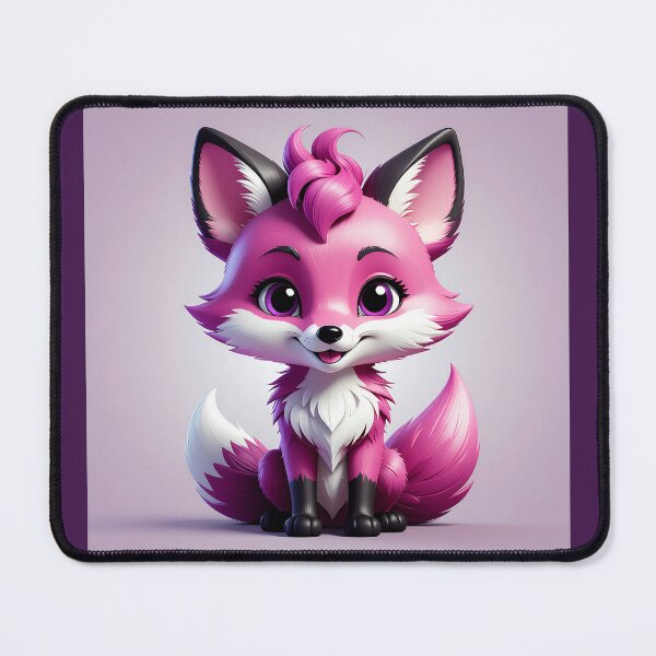 Item preview, Happy dark purple fox designed and sold by DesignFrabu.