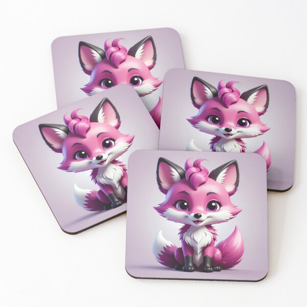 Item preview, Happy dark purple fox designed and sold by DesignFrabu.