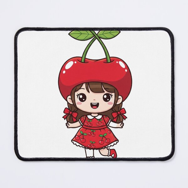 Item preview, RedCherry – Stylish Cherry Girl Cartoon with a Bold Twist designed and sold by mostafa gebril ⭐⭐⭐⭐⭐.