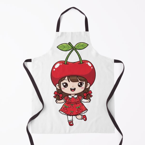 Item preview, RedCherry – Stylish Cherry Girl Cartoon with a Bold Twist designed and sold by mostafa gebril ⭐⭐⭐⭐⭐.