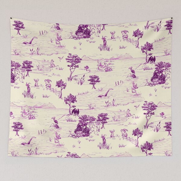 Item preview, purple cryptid toile designed and sold by kobyakov.