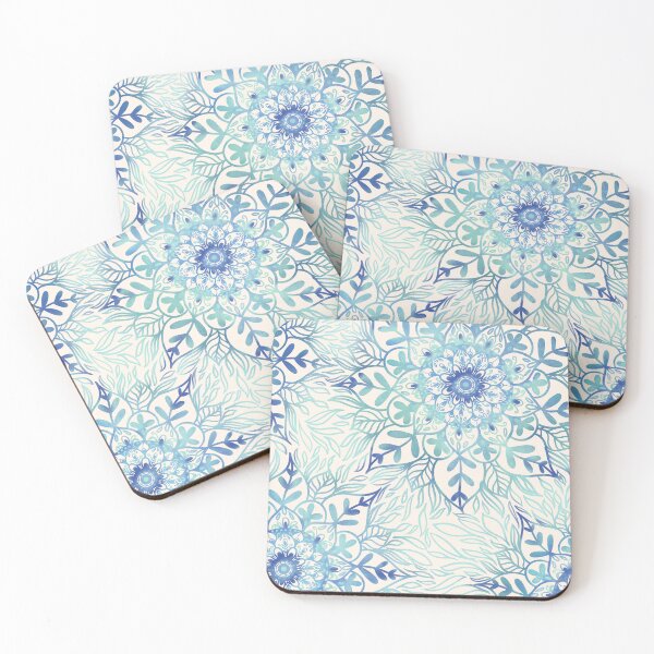 Item preview, Tranquility teal mandala  designed and sold by Rosebudstudio Halsey.