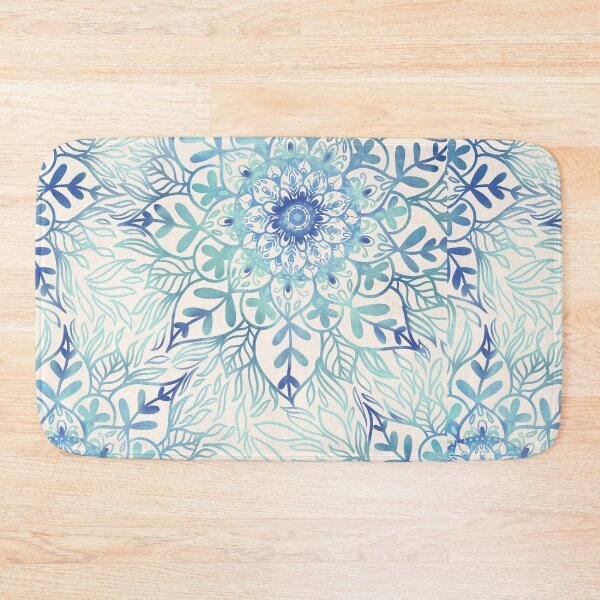 Item preview, Tranquility teal mandala  designed and sold by Rosebudstudio Halsey.