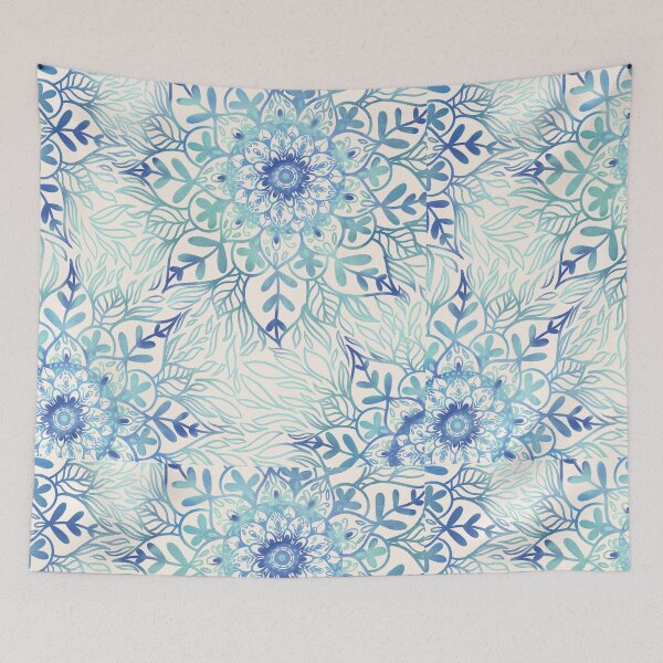 Item preview, Tranquility teal mandala  designed and sold by Rosebudstudio Halsey.