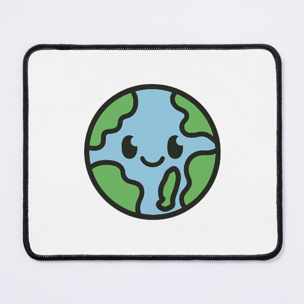 Item preview, Kawaii Earth Planet | Cute Smiling Globe Sticker for Earth Lovers designed and sold by Siroiyy.