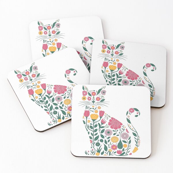 Item preview, Flower Cat designed and sold by DropRomance.
