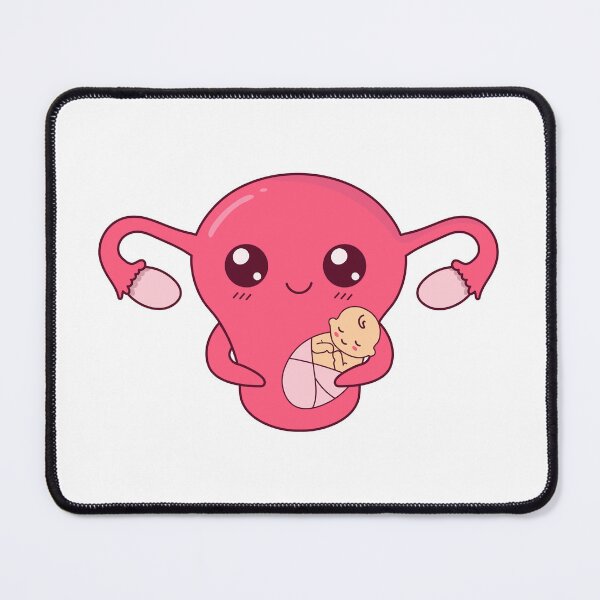 Item preview, Mama Cuterus – Cute Uterus Holding a Sleeping Baby designed and sold by Balasan.