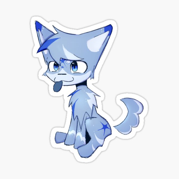 skye sitting Sticker