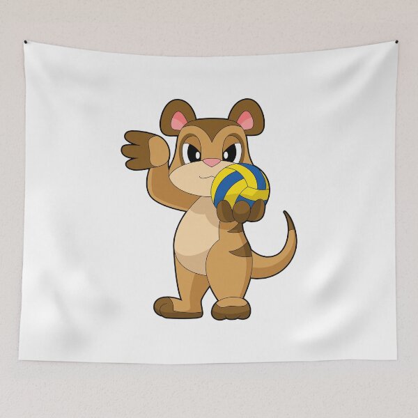 Item preview, Meerkat Volleyball player Volleyball designed and sold by Snabdesign84.