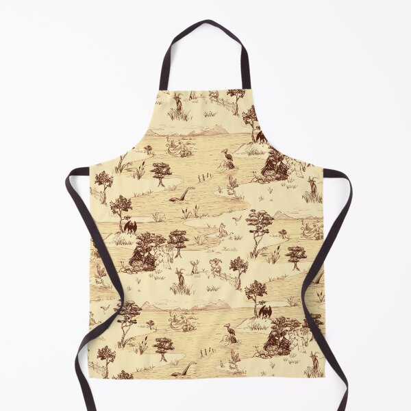 Item preview, brown/yellow cryptid toile designed and sold by kobyakov.