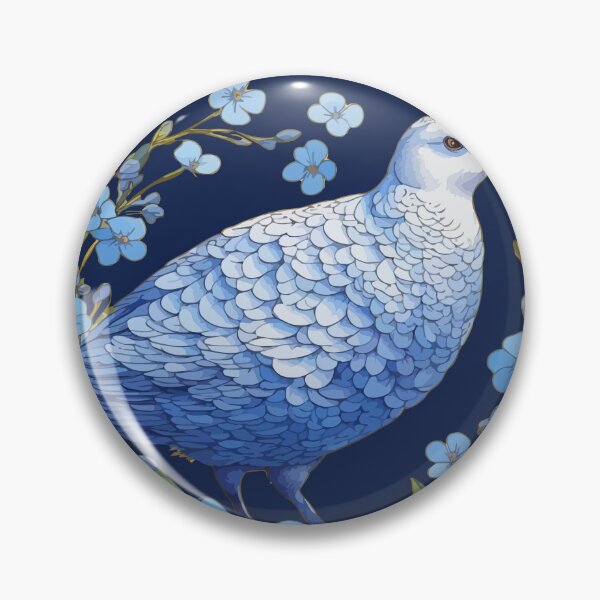 Item preview, Willow Ptarmigan And Forget-Me-Nots designed and sold by taiche.
