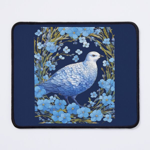 Item preview, Willow Ptarmigan And Forget-Me-Nots designed and sold by taiche.