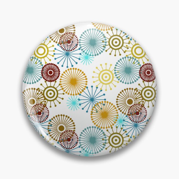 Artikelvorschau, Pinwheel Star Bursts Teal und Gold Nahtloses Wiederholungsmuster entworfen und verkauft von Sharon Schwalbe.