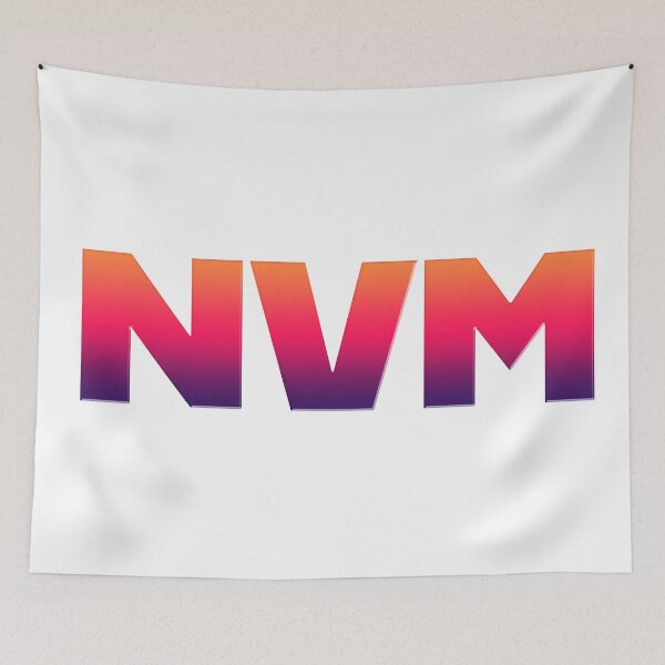 Item preview, NVM - Nevermind in Sunset Gradient designed and sold by Memes N Lore .