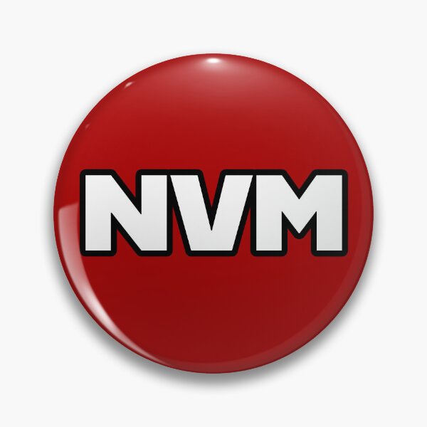Item preview, NVM - Nevermind in Big Bold Minimal with Outline designed and sold by Memes N Lore .
