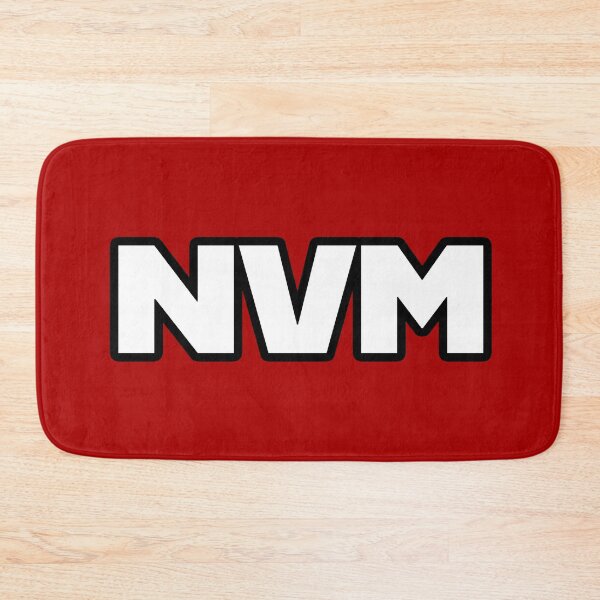 Item preview, NVM - Nevermind in Big Bold Minimal with Outline designed and sold by Memes N Lore .