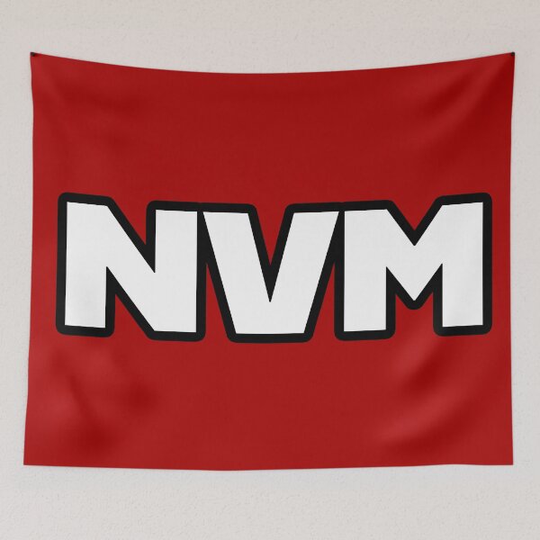 Item preview, NVM - Nevermind in Big Bold Minimal with Outline designed and sold by Memes N Lore .